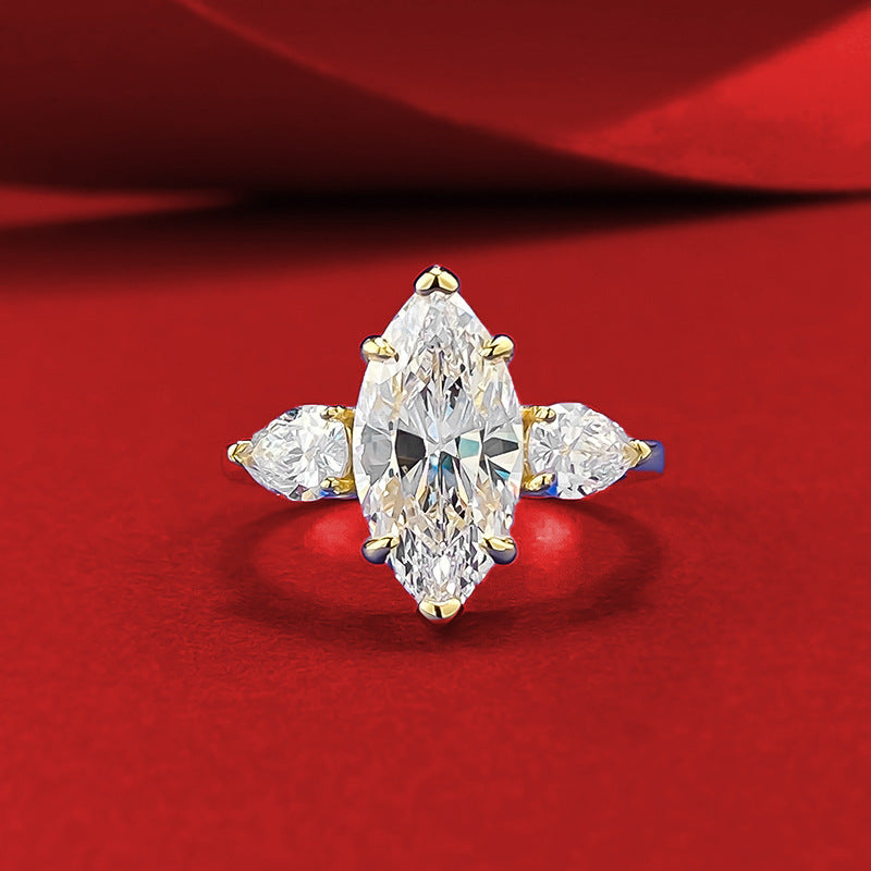 Fashionable Two-tone Ring For Women