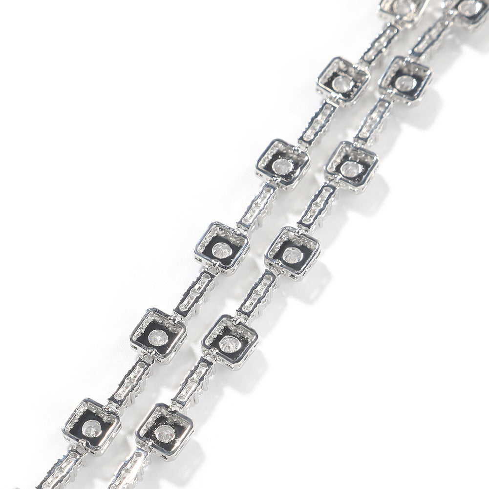 Copper Inlaid Zircon Citrine Necklace Earring Set