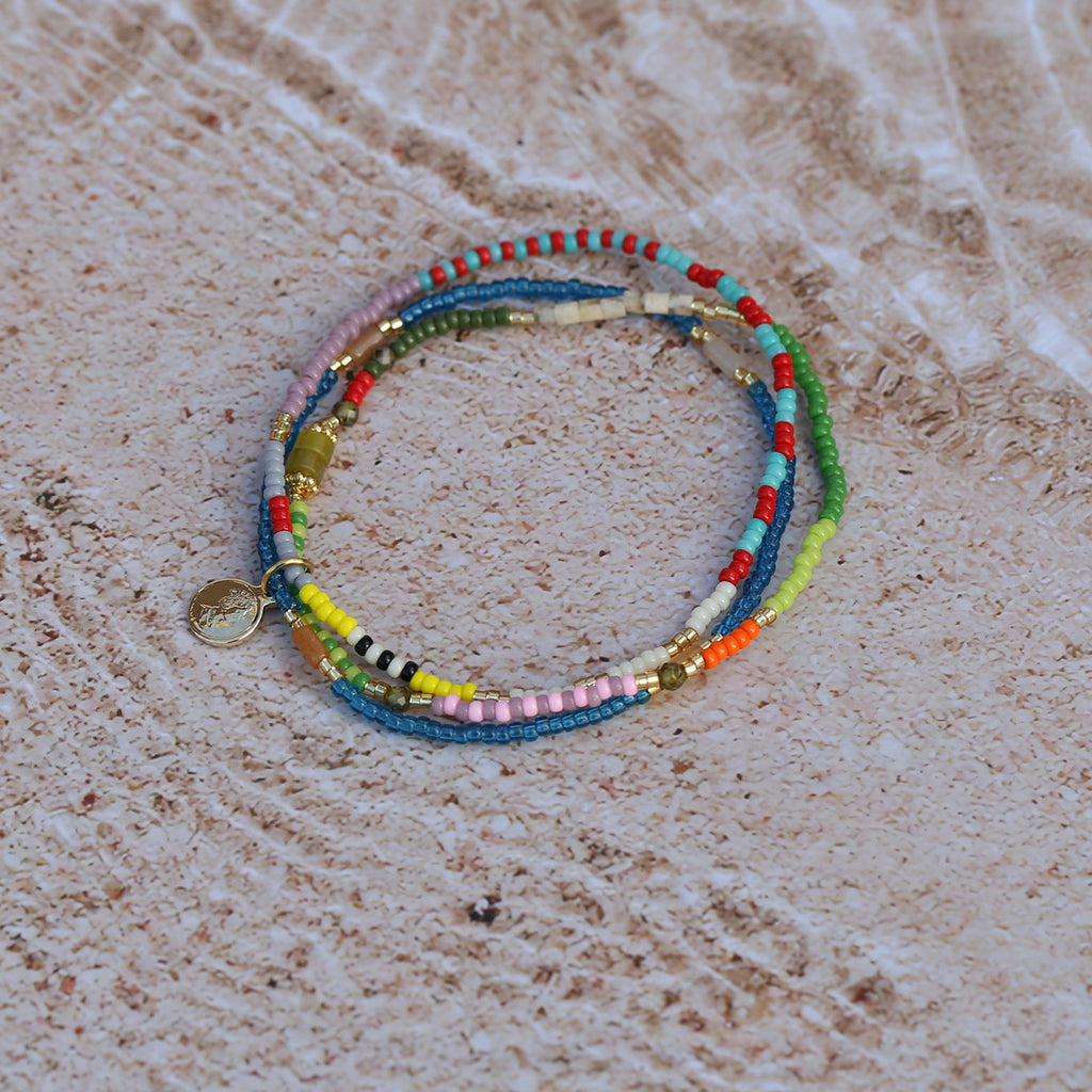 Casual Three-layer Stacked Bracelet For Women