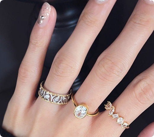 925 Sterling Silver Gold Plated 3-Select French Style