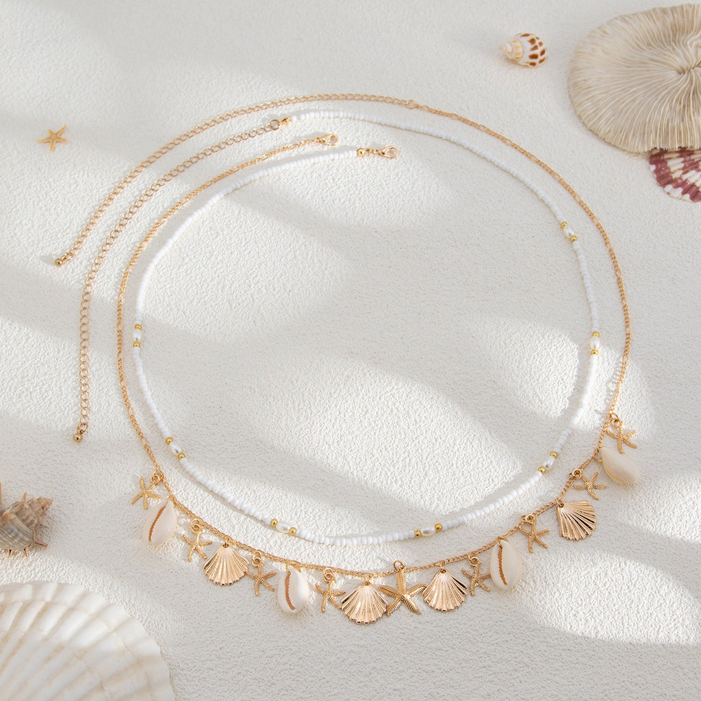 New Bohemian Beach Starfish Shell Waist Chain