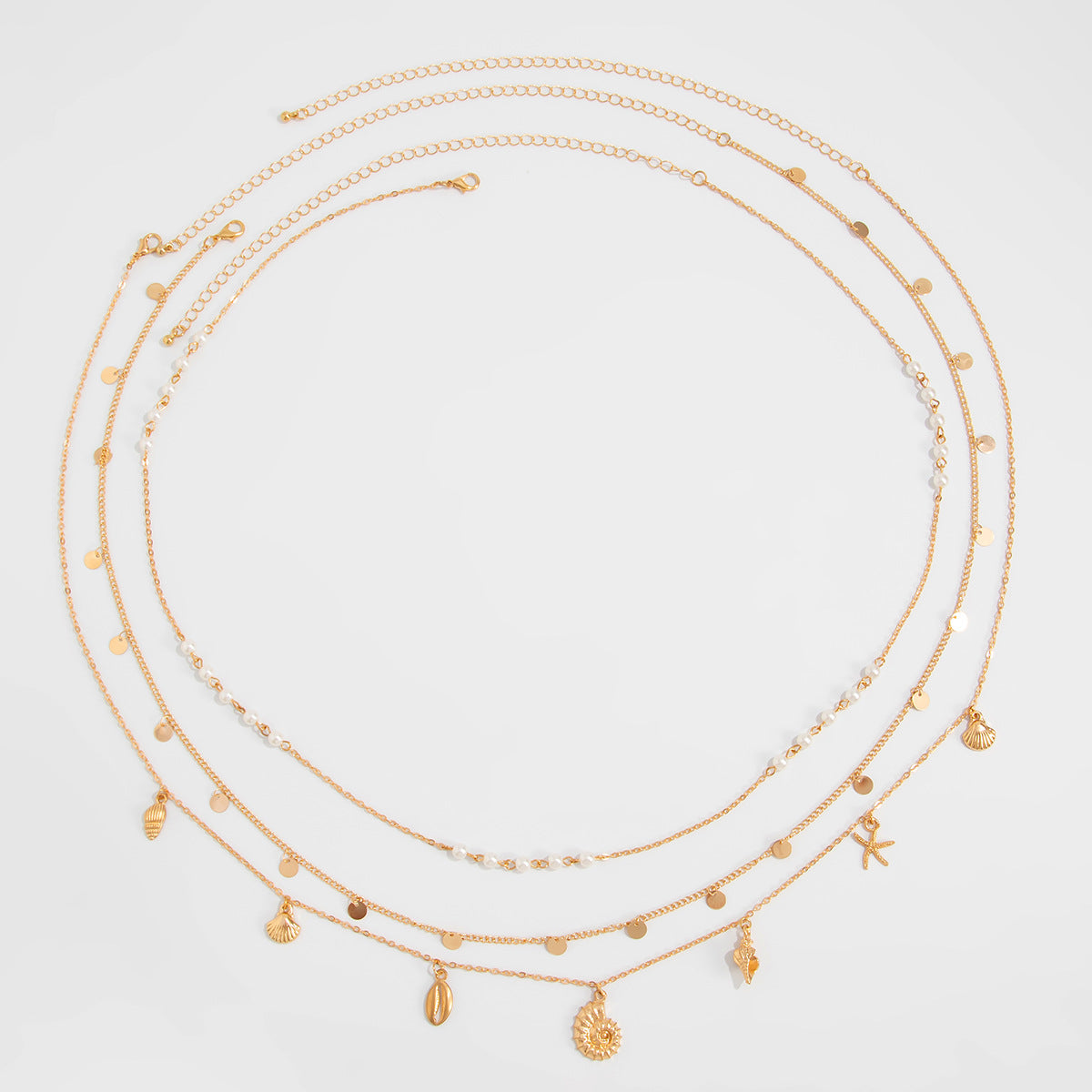 Sexy Pearl Thin Chain Shell Body