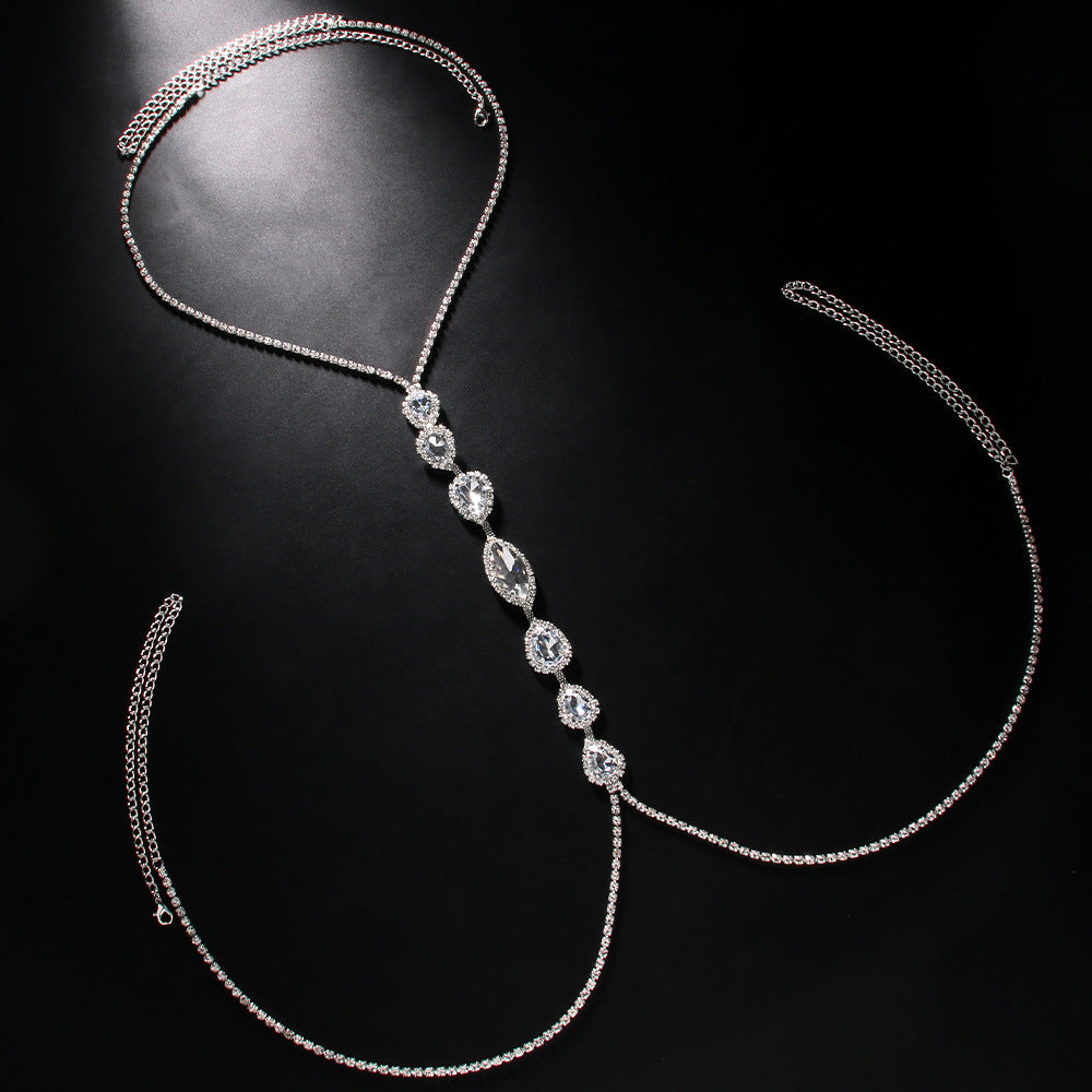 European And American Sexy Crystal Body Chain