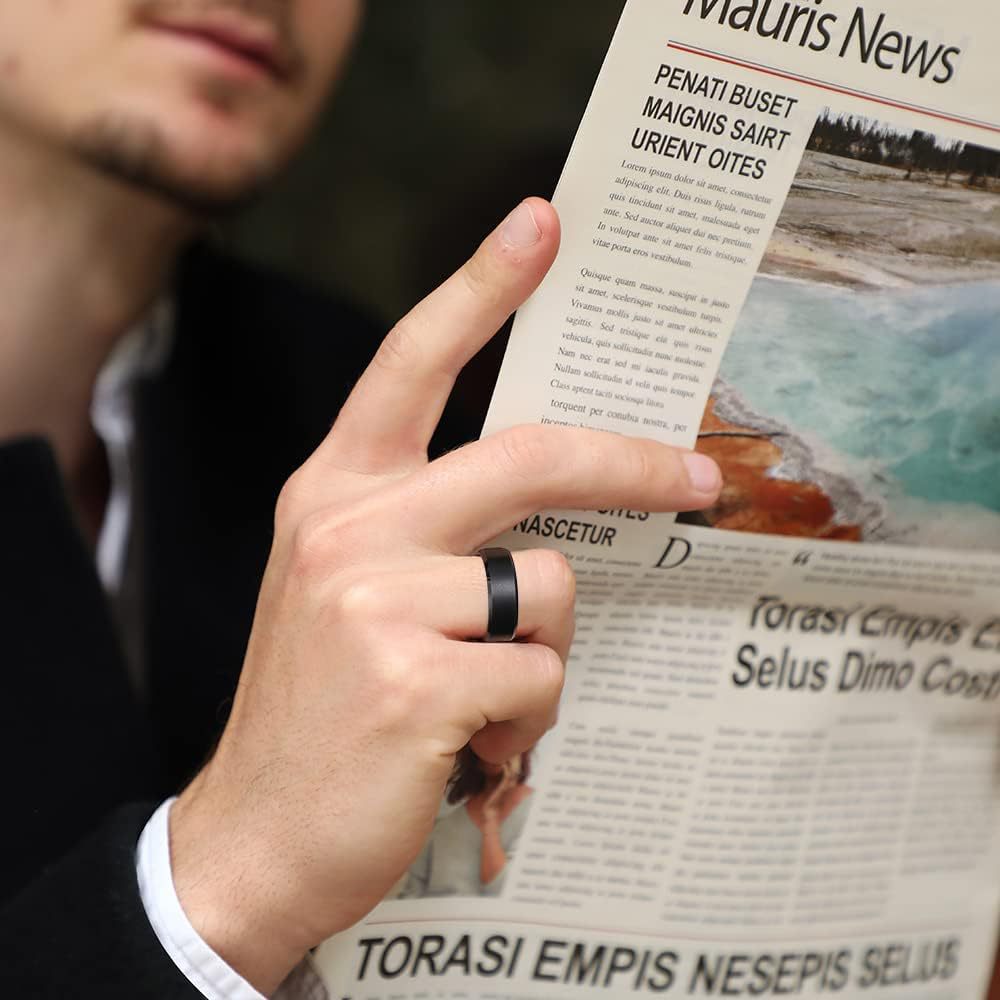 4mm Double-beveled Fashionable Matte Tungsten Steel Stainless Steel