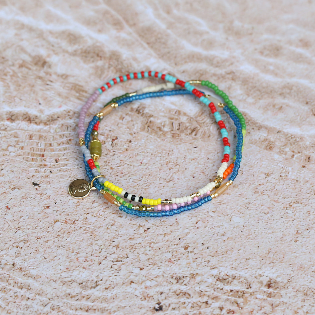 Casual Three-layer Stacked Bracelet For Women