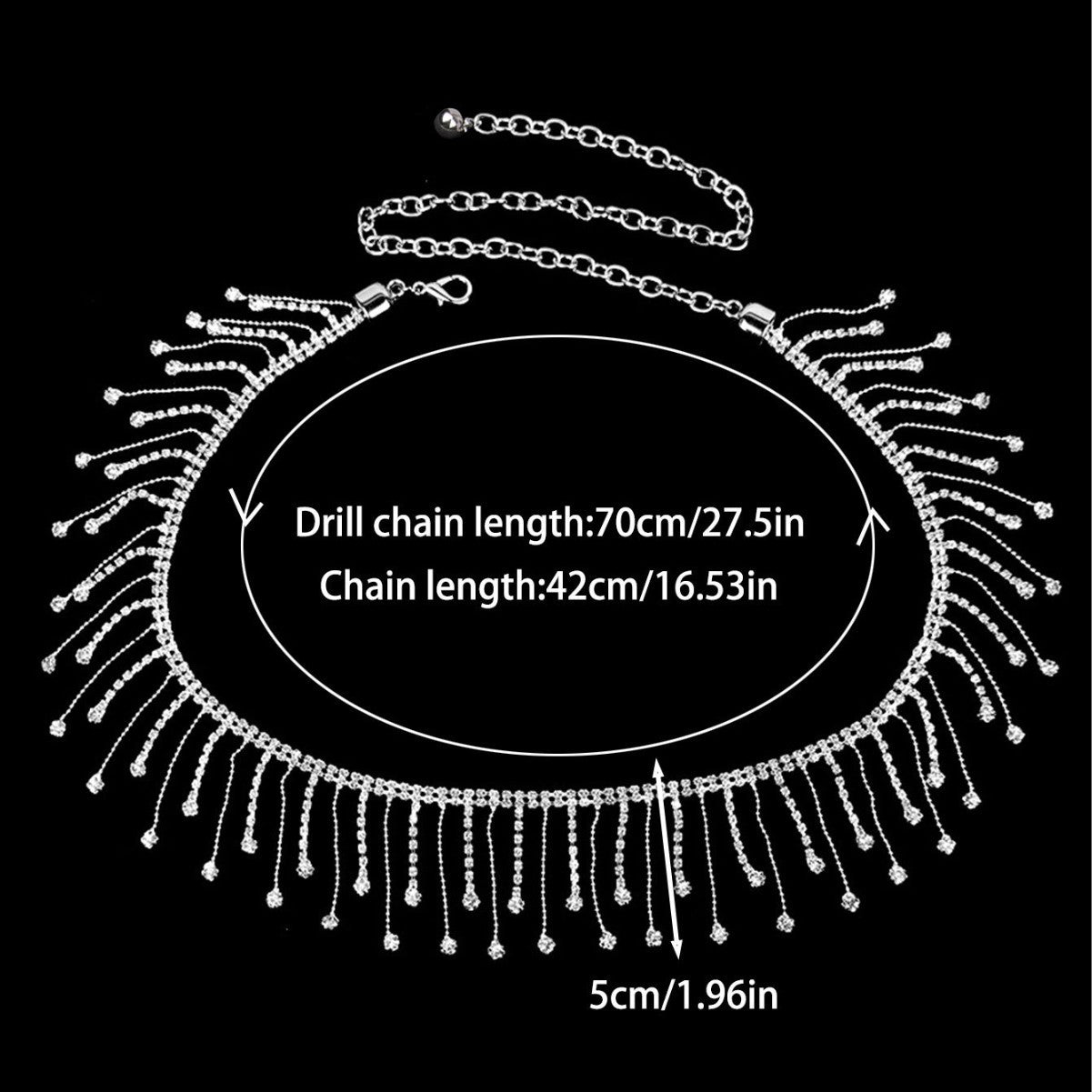 Women's Accessories Metal Fringe Waist Chain Fashion Versatile Waist Cinching