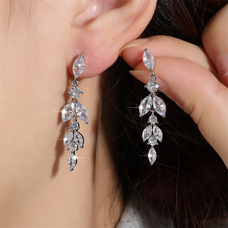 Creative Leaf-shaped Earrings For Women