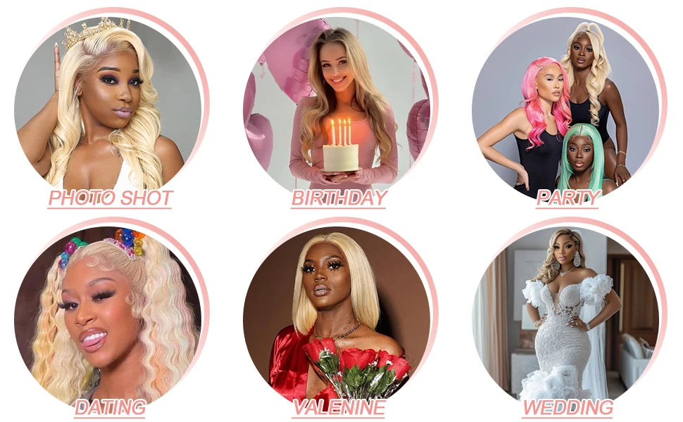 613 Curly Honey Blonde Lace Front Human Hair Wigs Loose Deep Wave 13x6 13×4 HD Water Wave Color Transparent Lace Frontal Wigs