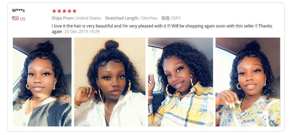 13x4 Short Bob Wig Lace Front Human Wigs For Black Women Peruvian Deep Wave Bob Wig Pre-plucked Remy Hair AliPearl Hair Wig