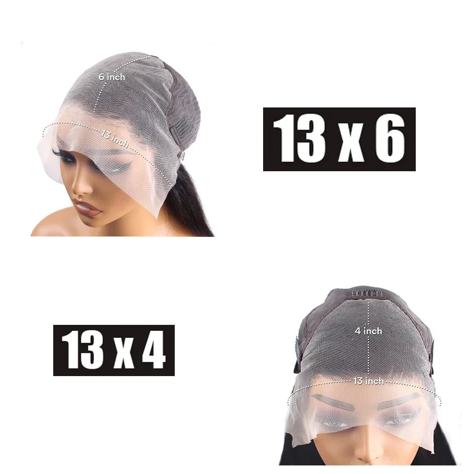 Deep Wave Chocolate Brown Lace Front Wig Wig Human Hair Water Wave 13x6 220% Density Curly Wig Human Hair Brown Wigs Pre Plucked