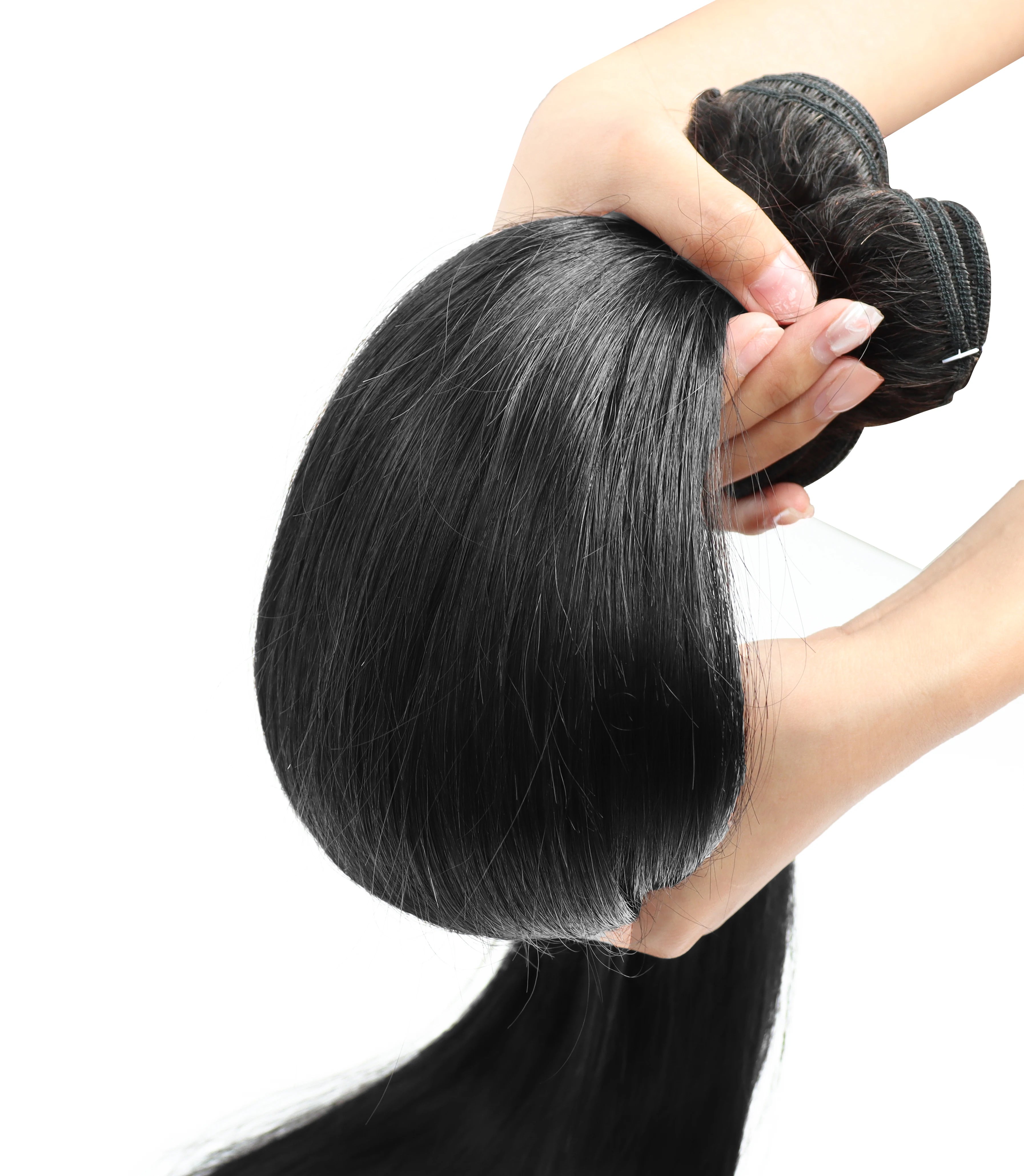 16A Straight Human Hair Bundles 100% Human Hair 40 Inch Brazilian Virgin Natural Black Unprocessed Raw Hair Bundles Extensions