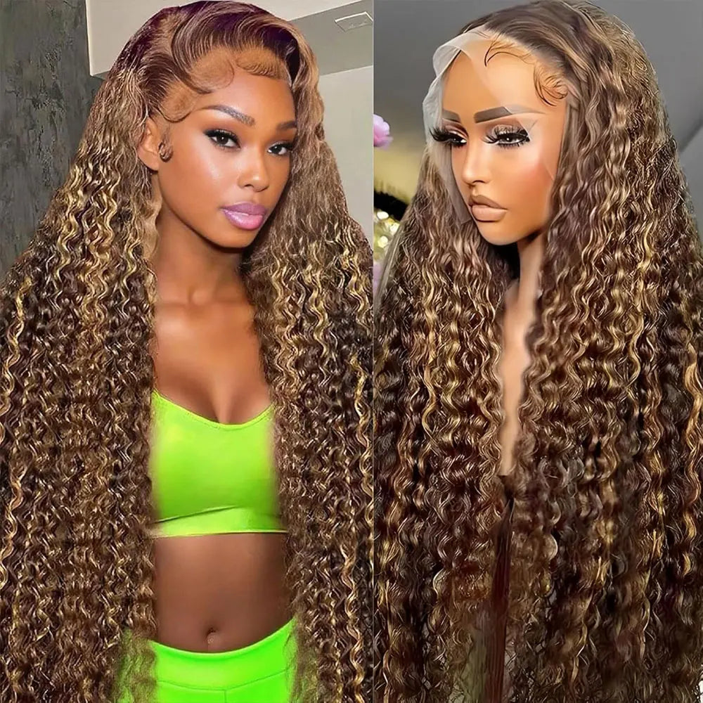 99J Burgundy 250 Density 13x4 HD Lace Front Wigs Human Hair Red Wine 30 Inch Deep Wave Brazilian Curly Glueless Lace Frontal Wig