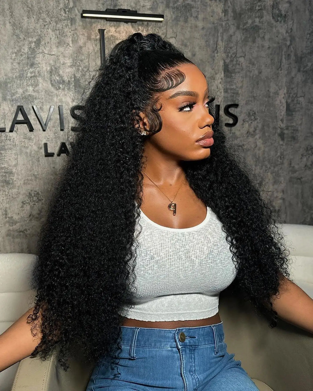40 46 Inch Water Wave Curly Lace Front Wig 13x6 HD Deep Wave Lace Frontal Wig 300% Density 7x5 Glueless Human Hair Wig For Women