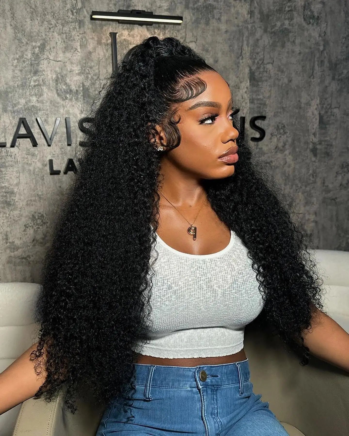 40 46 Inch Water Wave Curly Lace Front Wig 13x6 HD Deep Wave Lace Frontal Wig 300% Density 7x5 Glueless Human Hair Wig For Women