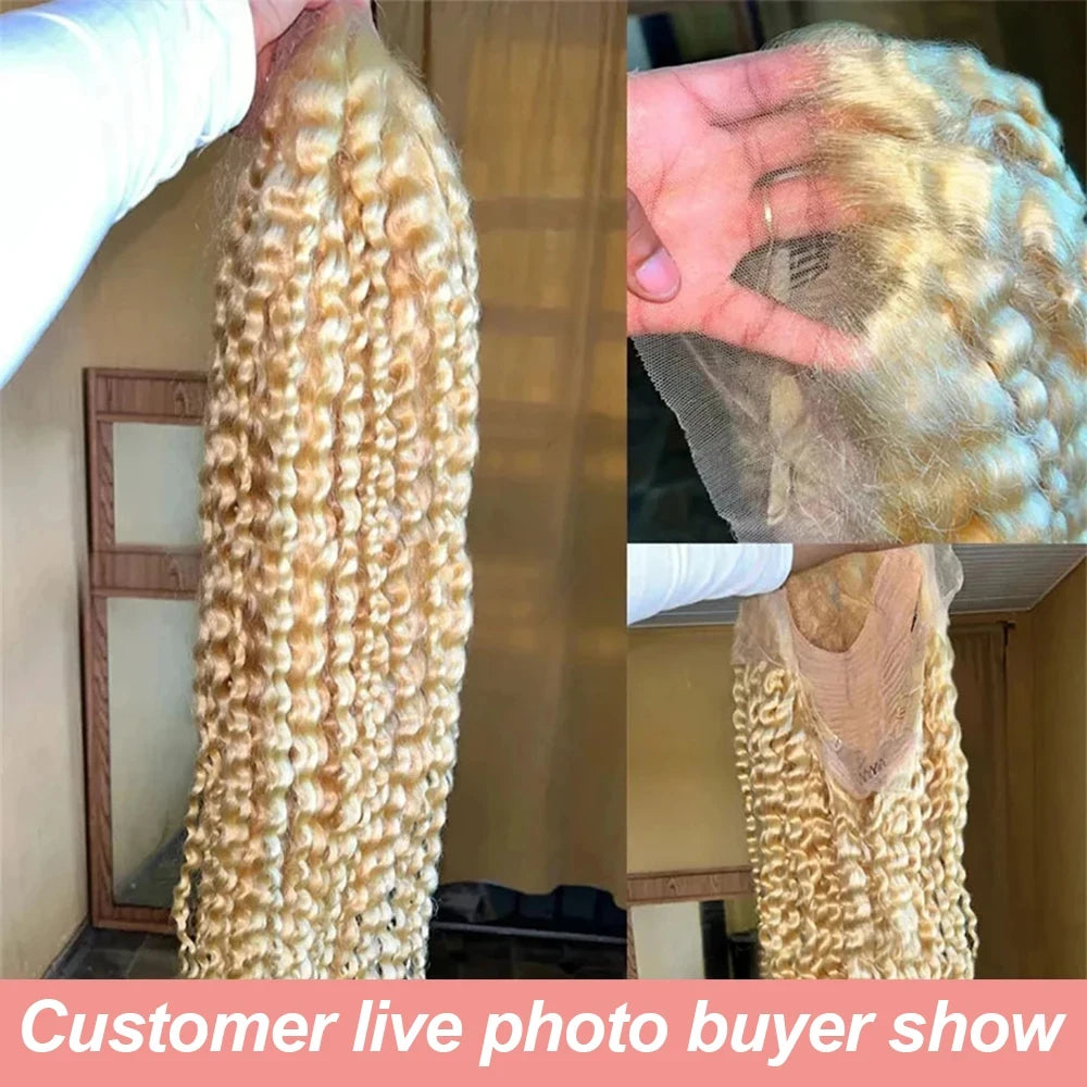 Wewave Curly Human Hair Wig Deep Wave Wigs Water Wave 13x4 13x6 Hd Lace Frontal Wig Bleached Knoted 38 Inch High Flash Sale