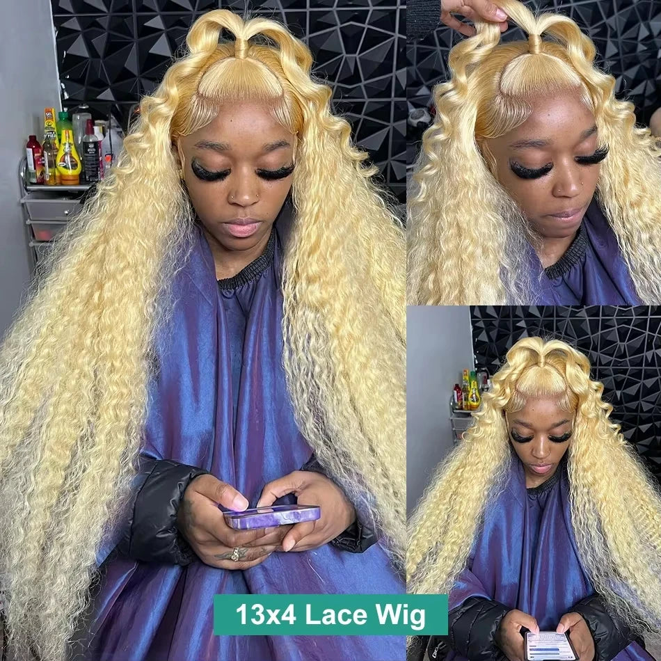 Wewave Curly Human Hair Wig Deep Wave Wigs Water Wave 13x4 13x6 Hd Lace Frontal Wig Bleached Knoted 38 Inch High Flash Sale