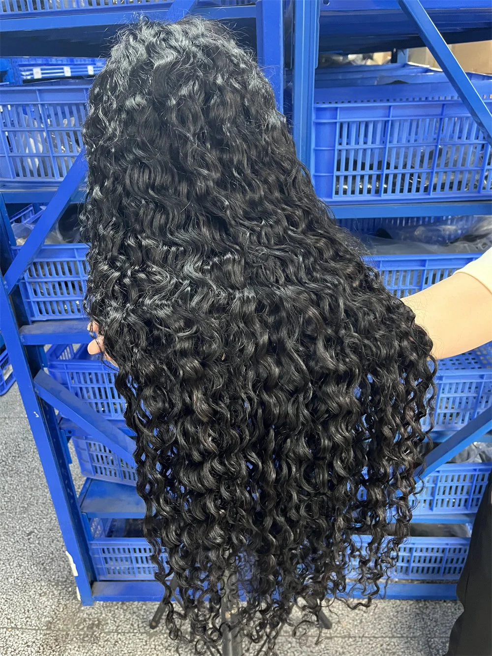 40 46 Inch Water Wave Curly Lace Front Wig 13x6 HD Deep Wave Lace Frontal Wig 300% Density 7x5 Glueless Human Hair Wig For Women