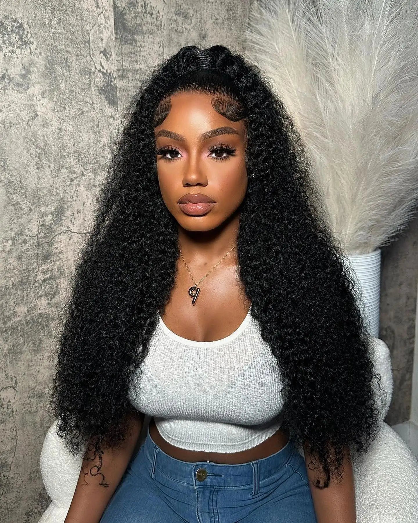 40 46 Inch Water Wave Curly Lace Front Wig 13x6 HD Deep Wave Lace Frontal Wig 300% Density 7x5 Glueless Human Hair Wig For Women