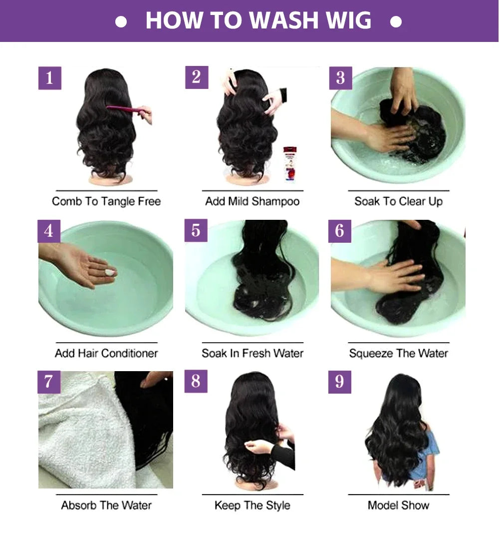 42 Inch 250% Density Deep Wave 13x6 HD Lace Front Human Hair Wig 5x5 Gluless Deep Wave Human Hair Wig PrePlucked With Baby Hair