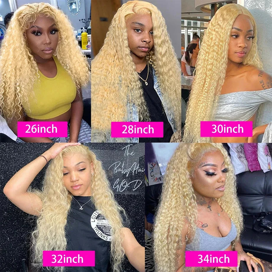Wewave Curly Human Hair Wig Deep Wave Wigs Water Wave 13x4 13x6 Hd Lace Frontal Wig Bleached Knoted 38 Inch High Flash Sale