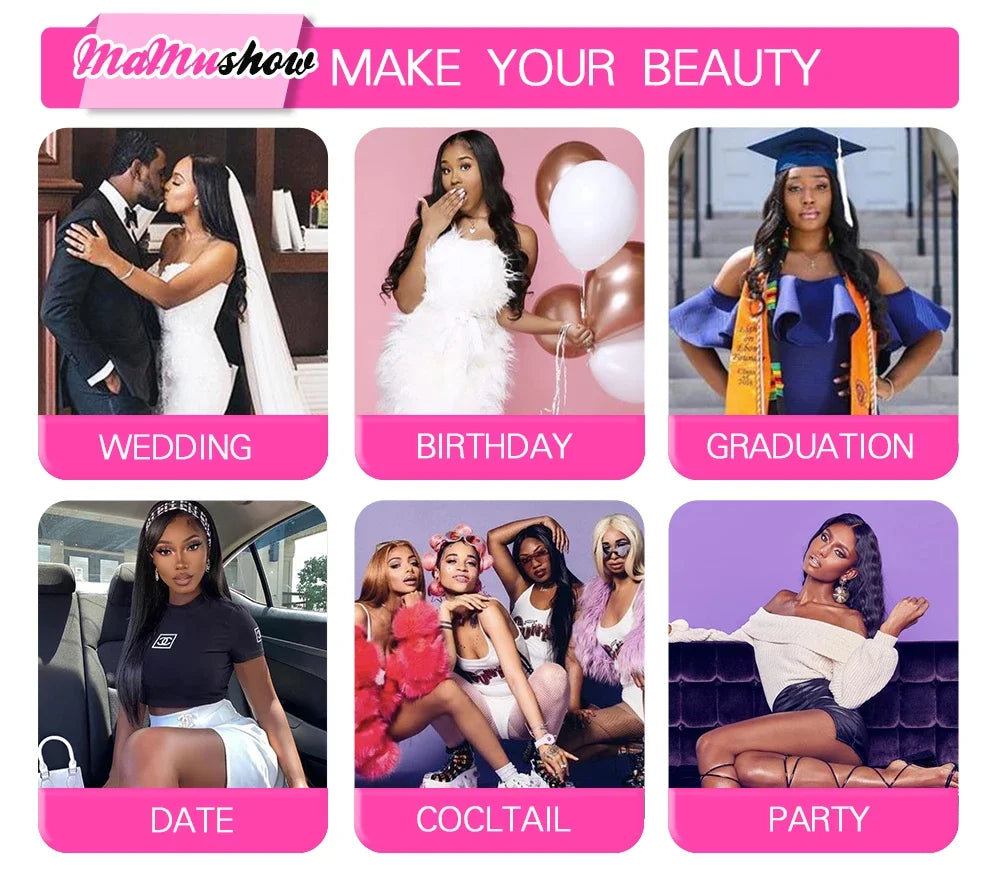 Human Hair Deep Wigs 44 46 inch 13x6 HD Transparent Lace Front PrePlucked Brazilian Deep Wave Lace Frontal Wig with deep Hair