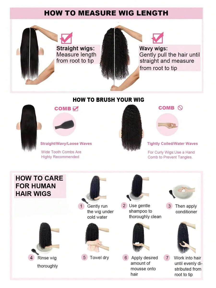 Put On and Go 40inch 250% Density Body Wave Human Hair Wigs 13x4 Lace Frontal Wig Brazilian Hair