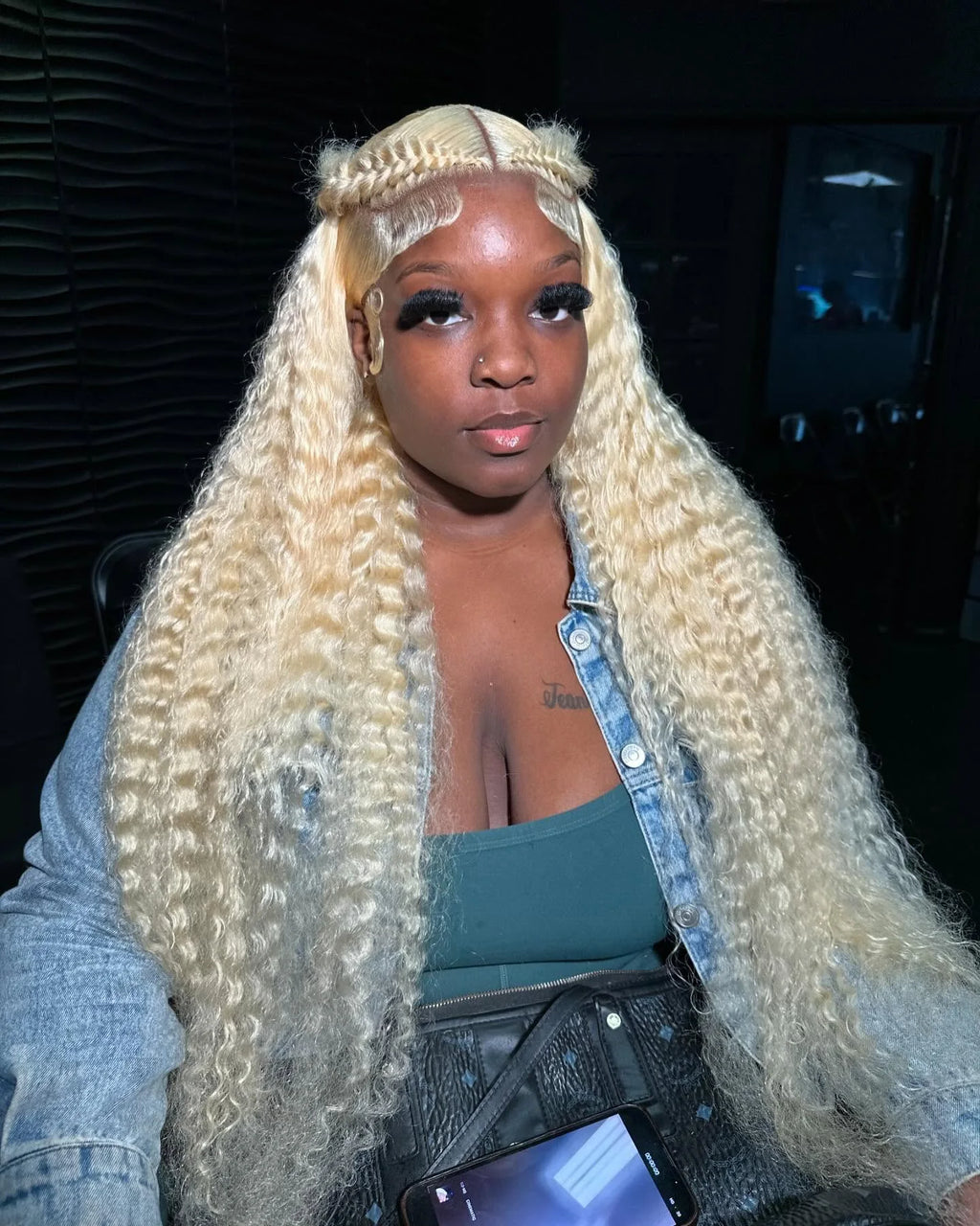 40 Inch Honey Blonde 613 HD Lace Frontal Wig 13x6 Curly Wigs Preplucked Loose Deep Wave Wigs Human Hair 13x4 Lace Frontal Wig