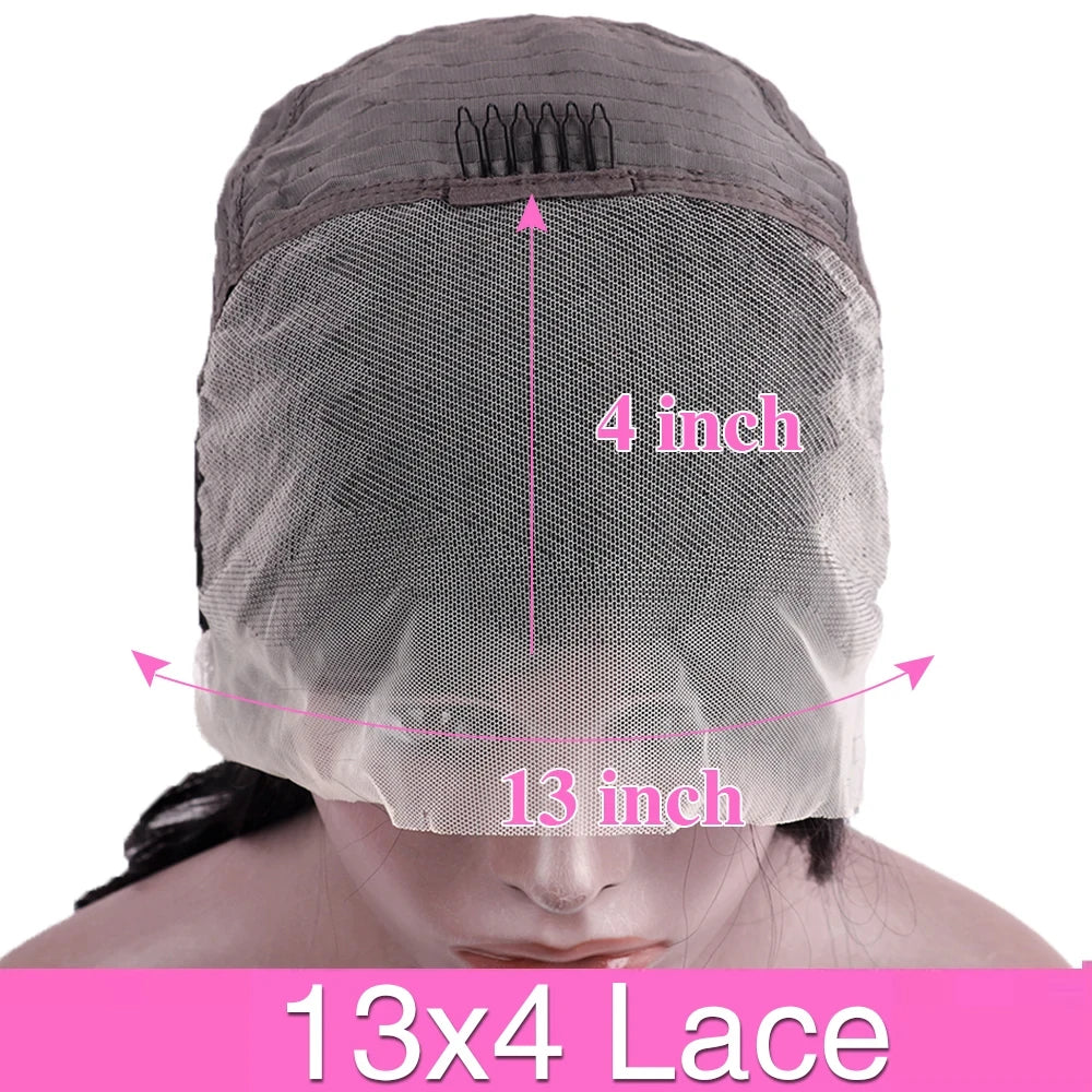 30 38 Inch Body Wave 13x6 HD Lace Frontal Wig Brazilian 13x4 Transparent Lace Front 100% Human Hair Wigs For Women Pre Plucked