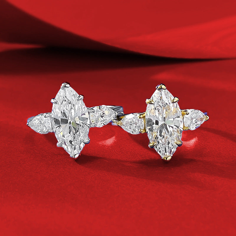 Fashionable Two-tone Ring For Women