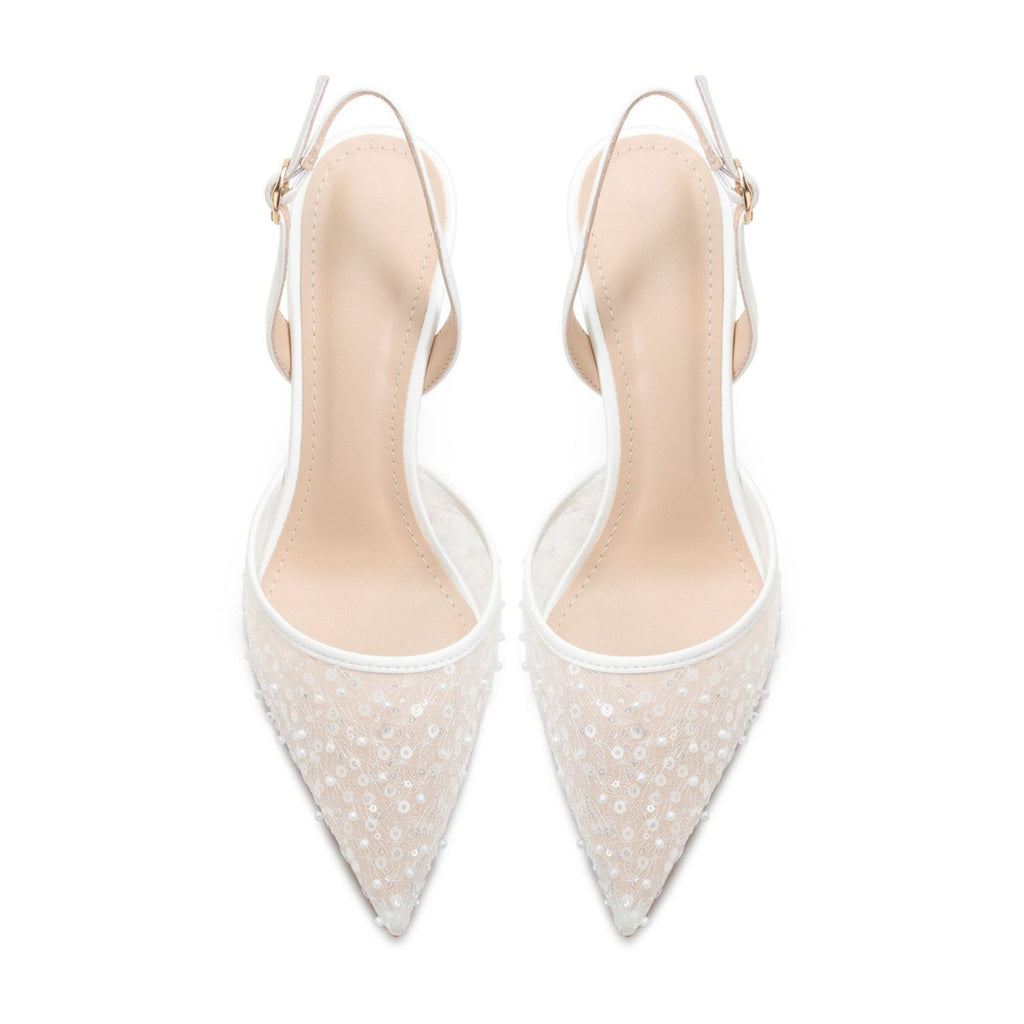 Women's Hollow Bead High-heeled Sandals