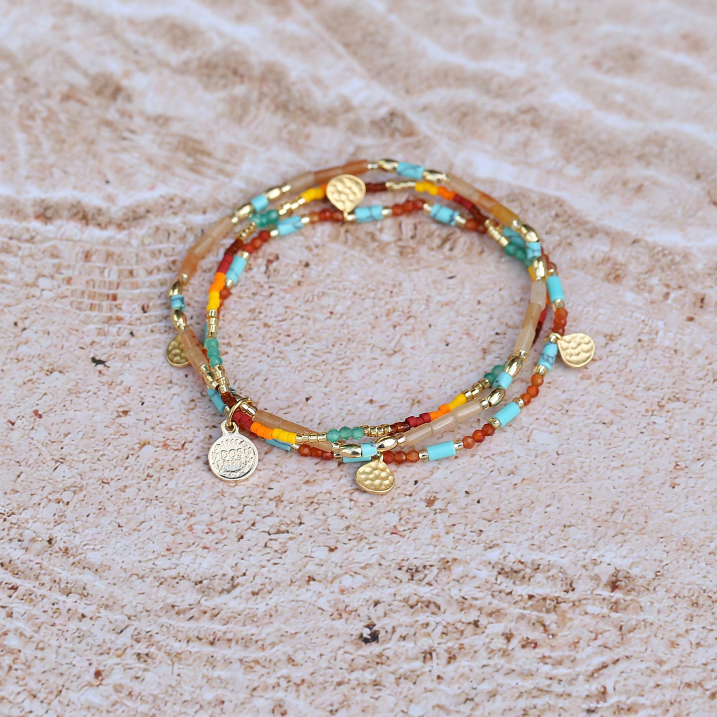 Casual Three-layer Stacked Bracelet For Women