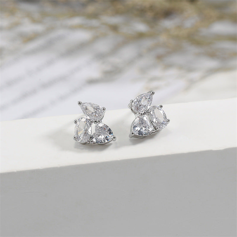 Geometric Zircon Patchwork Luxury Earrings