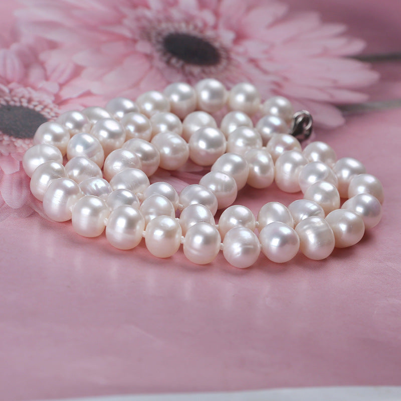 925 Sterling Silver Clasp Freshwater Pearl Necklace