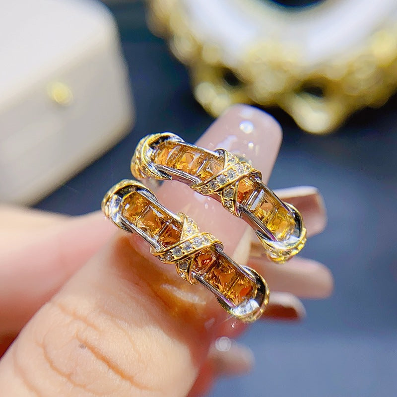 Natural Citrine Ring For Women