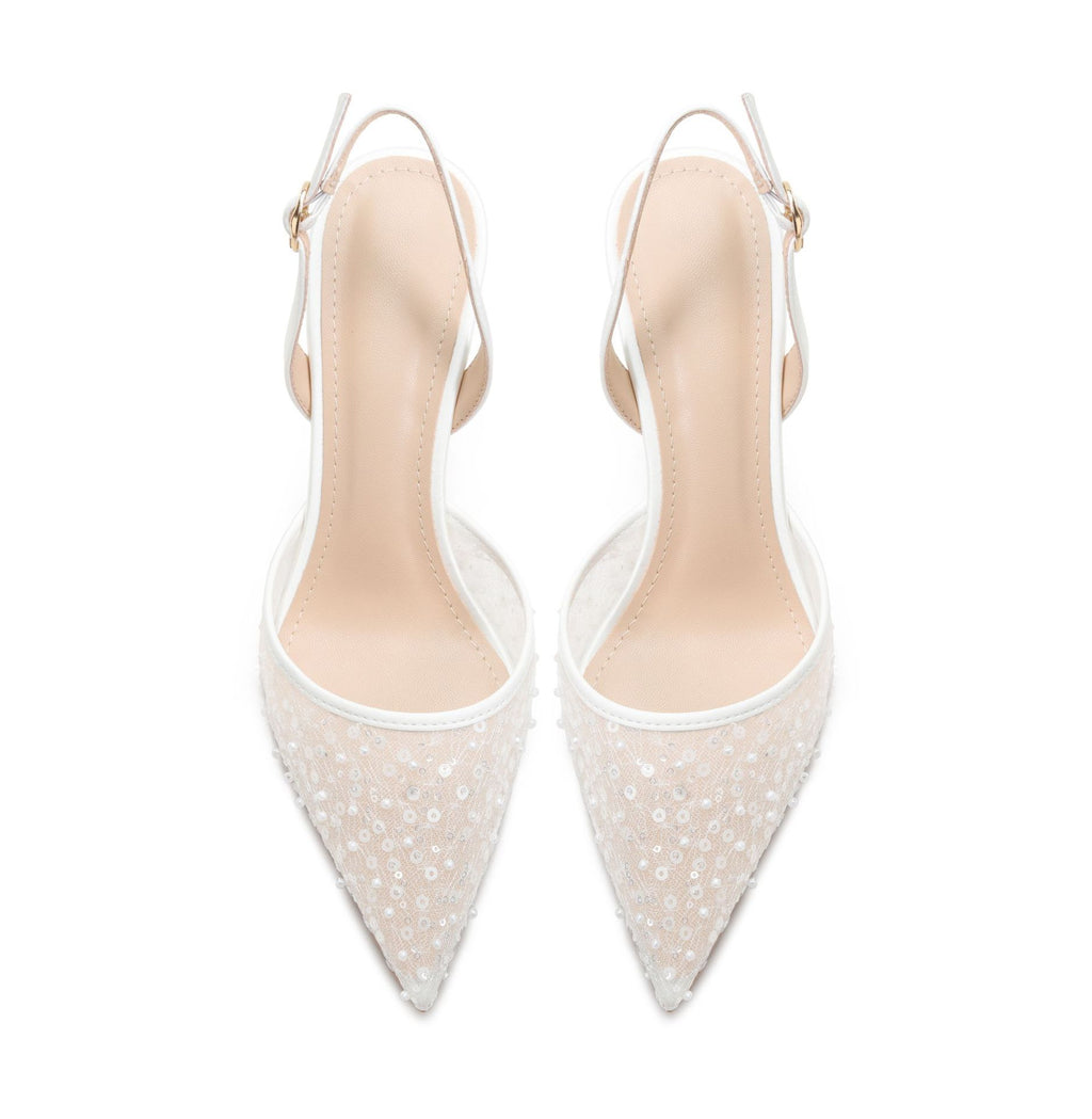 Women's Hollow Bead High-heeled Sandals