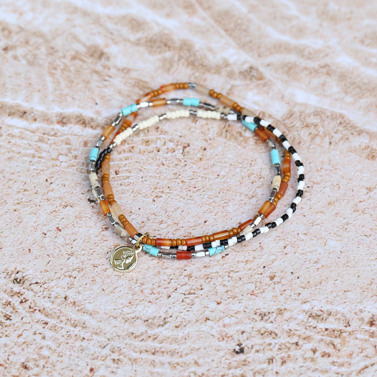 Casual Three-layer Stacked Bracelet For Women