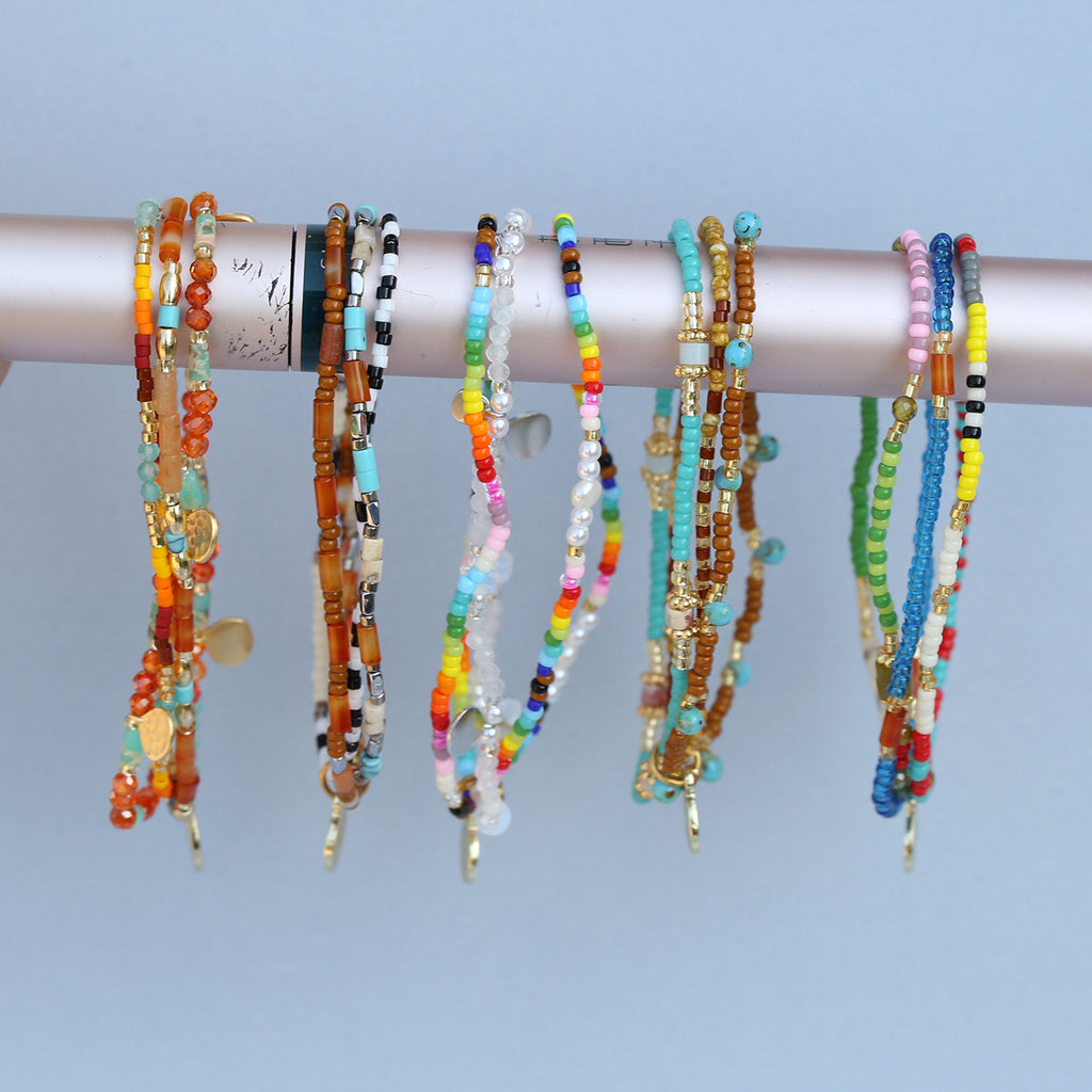 Casual Three-layer Stacked Bracelet For Women