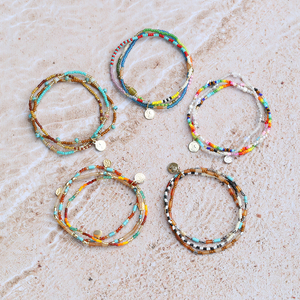 Casual Three-layer Stacked Bracelet For Women