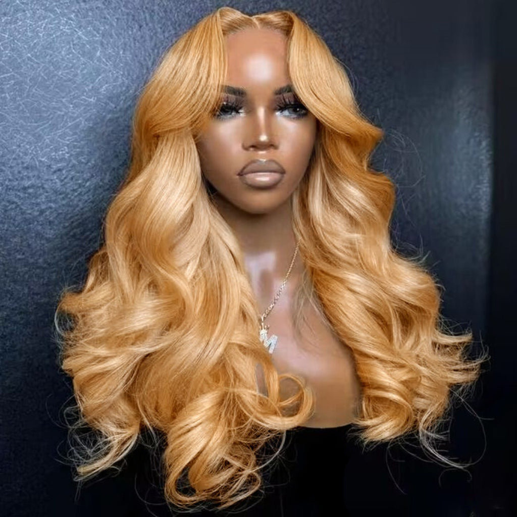 Highlight Ombre Lace Front Wavy Lace Glueless Wig