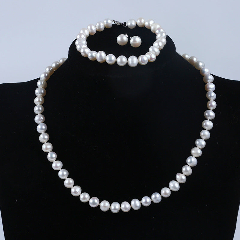 925 Sterling Silver Clasp Freshwater Pearl Necklace