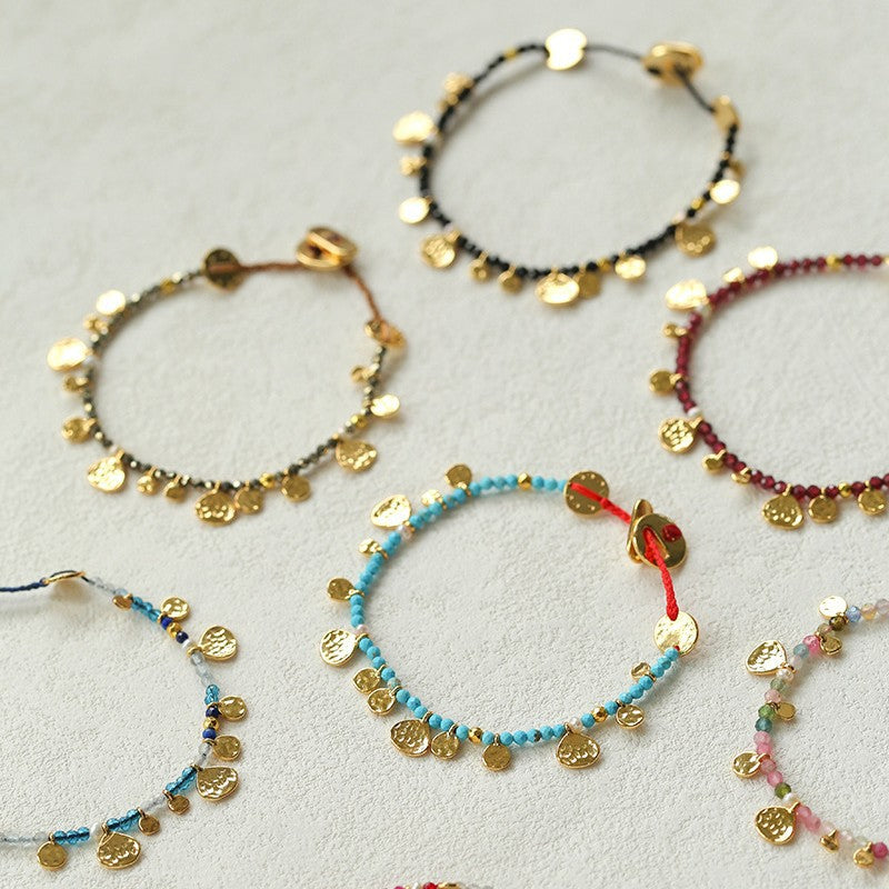 Hand-woven Natural Stone Bracelet For Women